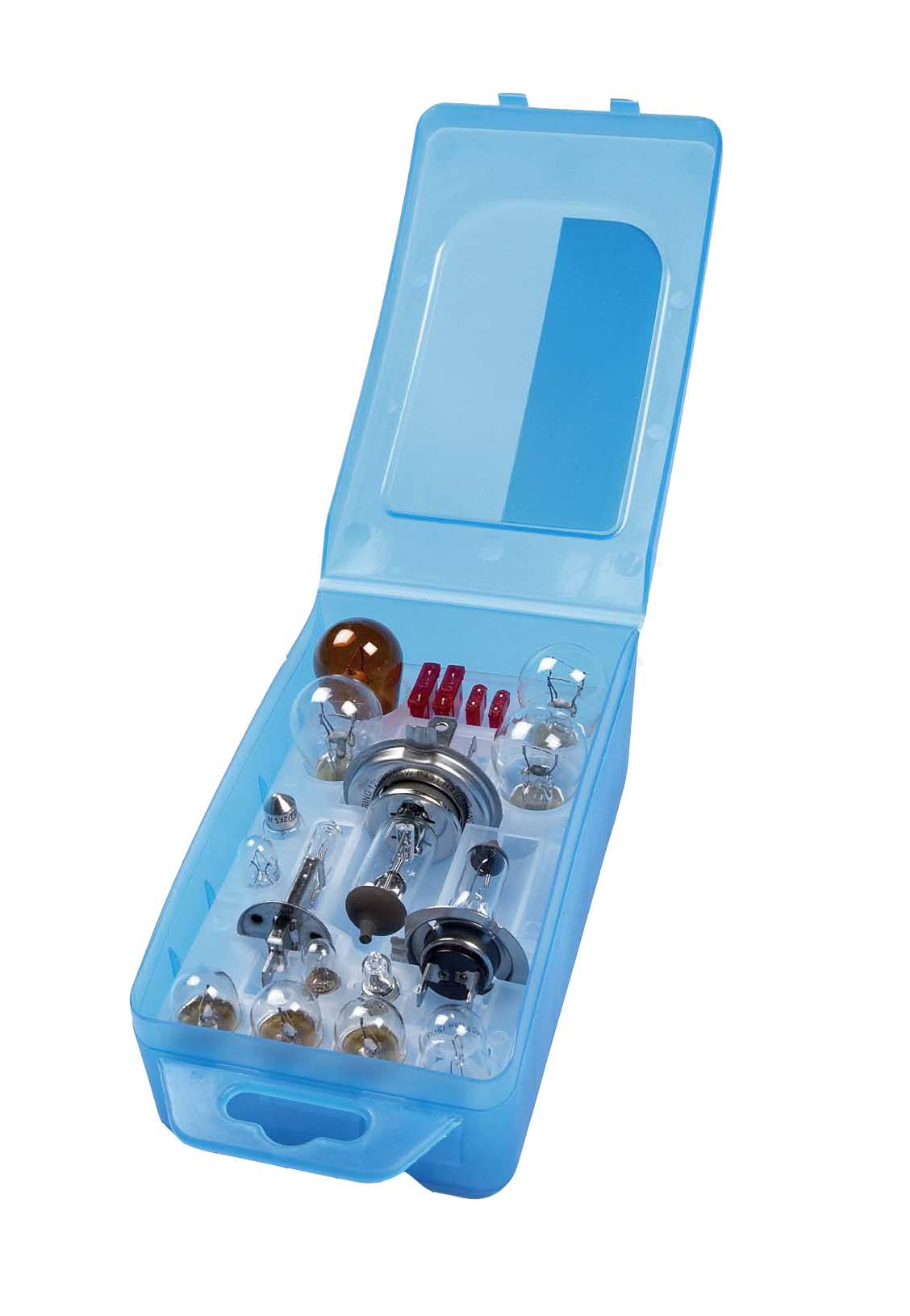 BU027 H7, H4 and H1 bulb kit with open case